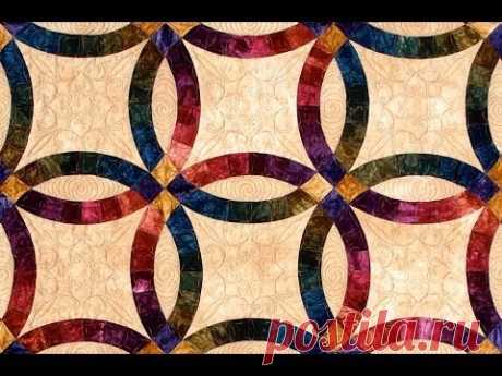 Double Wedding Ring part 2 quilt video by Shar Jorgenson - YouTube
