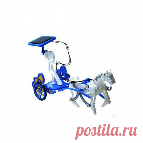 DIY 3 in 1 Toy Robot Horse Educational Solar Power Kit Pegasus Horse Trainer Chariot