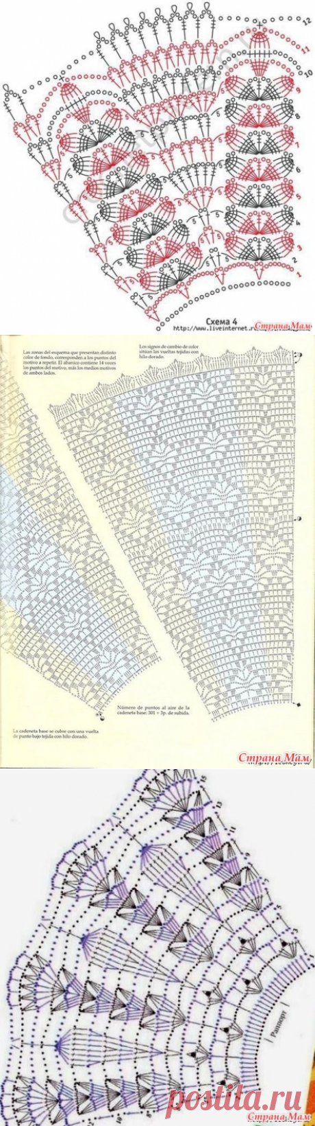 схемы для юбок - Вязание - Страна Мам