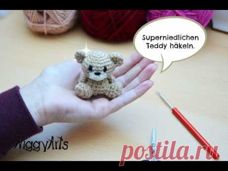 NiggyArts - Häkelanleitung für superniedlichen Teddy (für etwas geübtere Häkler/innen) - YouTube