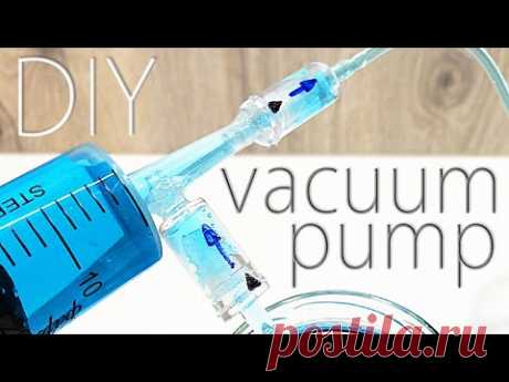 Making a Vacuum Pump! Amazing Homemade project! Awesome Experiments in a Vacuum Chamber! Wow!
