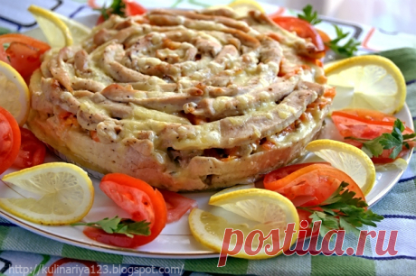 МЯСНОЙ ПИРОГ "ЧАЙНАЯ РОЗА"