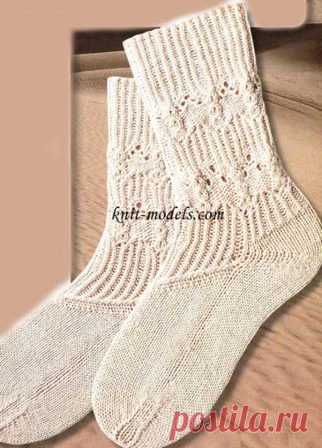 Женские носки связанные спицами