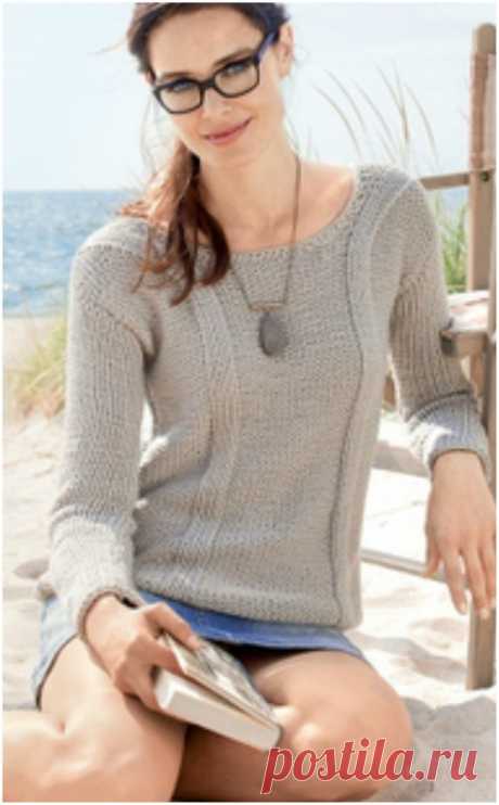 GRAY PULLOVER   ELEGANT AND EASY TO WEAR