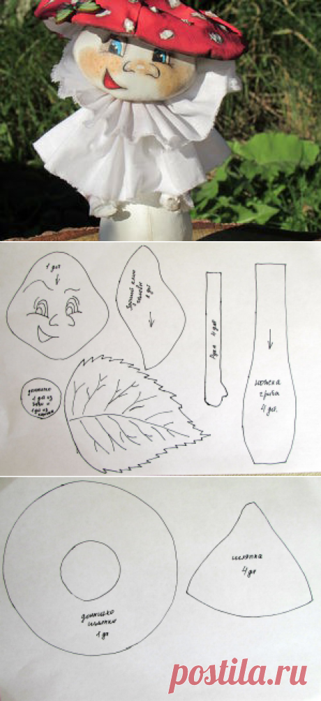 Создаем гриб-мухомор в технике «грунтованный текстиль» - Ярмарка Мастеров - ручная работа, handmade