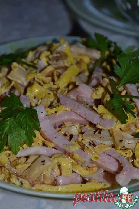 Грибной салат с блинчиками. Автор: JeSeKi