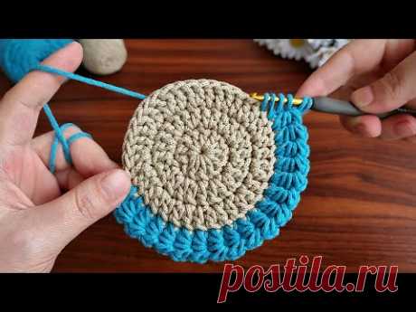 Wow!. 🤩 Amazing Very easy crochet motif making.Super useful crochet beautiful motif crochet coaster.