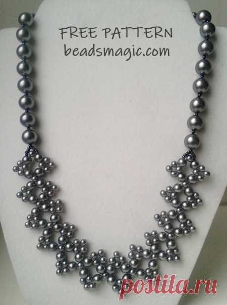 Free pattern for necklace Molly | Beads Magic