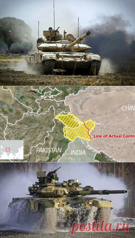 Индия потеряла 18 танков Т-90, переброшенных на границу с Китаем | Оборонка | Яндекс Дзен