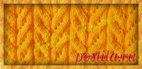 Svetlana Firsova - вязание спицами и вязание крючком.: Lace Knitting Tutorial. Вязание спицами. Ажурный узор #1