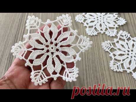 Heartwarming Crochet Snowflake Motif Pattern Tutorial