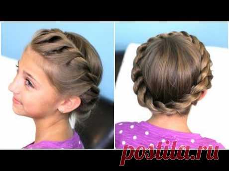 How to create a Crown Twist Braid | Updo Hairstyles