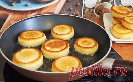 Оладьи-пончики на сковороде: прогреваем кефир и тесто поднимается как воздух