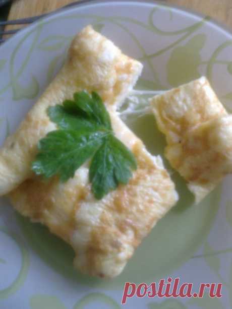 Конвертики яичные с сыром — Кулинарная книга - рецепты с фото