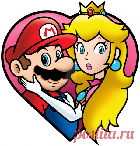 Mario and Peach heart icon by FamousMari5 on DeviantArt