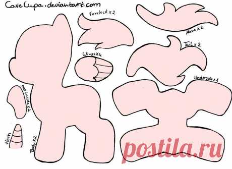 Updated Pony Plush Pattern by CaveLupa on DeviantArt