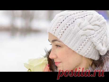 ШАПКА ВЯЗАНАЯ СПИЦАМИ. KNITTING HAT. HOW TO KNIT A HAT. МАСТЕР-КЛАСС