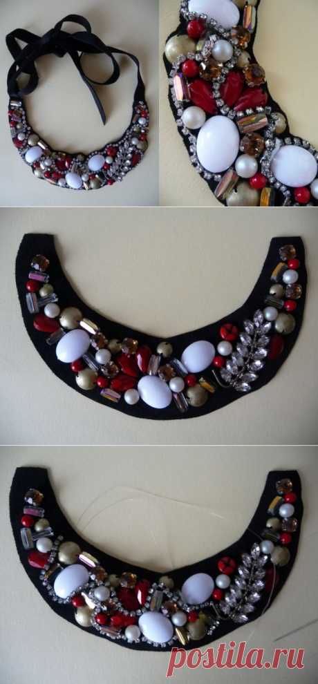 Bib necklace мастер-класс / Украшения и бижутерия / Модный сайт о стильной переделке одежды и интерьера