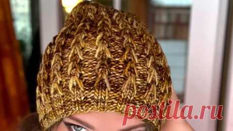 Это ХИТ! 🍁❄️✨ СУПЕР ТЕПЛАЯ КРАСИВЕЙШАЯ ШАПКА_ МАСТЕР-КЛАСС! 🎁 Beautiful hat knitting