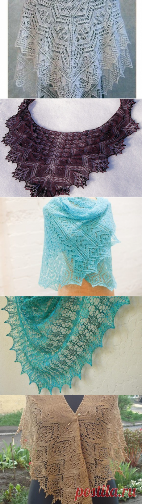 Красивое вязание | Шали