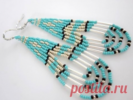 Native American Southwestern Style Beaded Earrings - YouTube