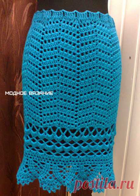 Юбка крючком *Парижанка* - Crochet.Modnoe Vyazanie ru.rom