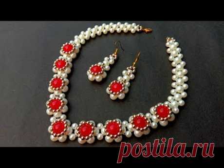 How To Make Pearl Necklace//Diy Bridal Necklace// Useful & Easy