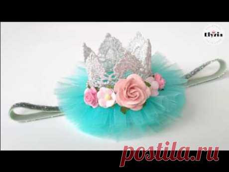 DIY Crown Headband for baby | tutorial bando mahkota ala Elysia Handmade