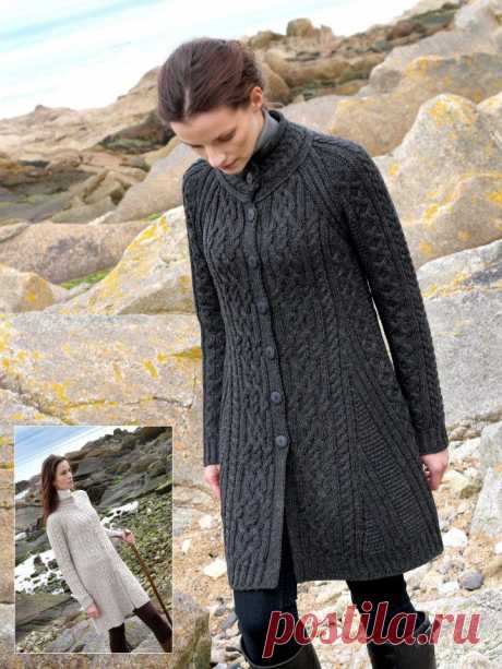 Aran Knitwear - Серое пальто.