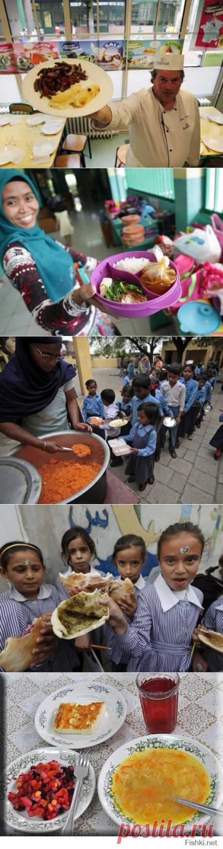 Чем кормят школьников в столовых разных стран