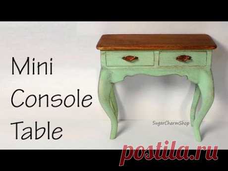 Miniature Console Table Tutorial - Dolls/Dollhouse