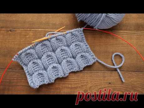 Узор «Подкова» спицами 🐴 «Horseshoe» knitting pattern 🧲
