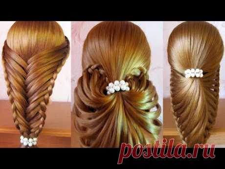 Beautiful Simple Hairstyles For Wedding On Gown 🔹 Bridal Hairstyles Step By Step 🔹 Hair Tutorial