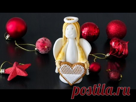 How to Make a Fondant Angel Cake Topper Tutorial | HappyFoods