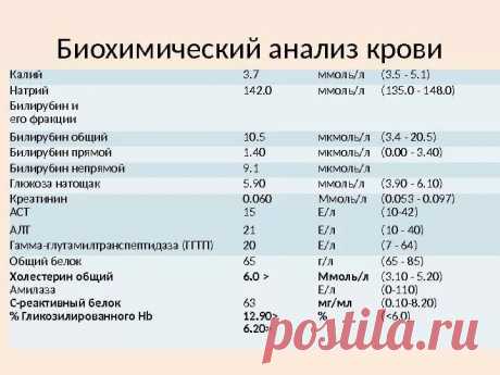 биохимический анализ крови расшифровка у взрослых норма в таблице — Яндекс: нашлось 7 млн результатов