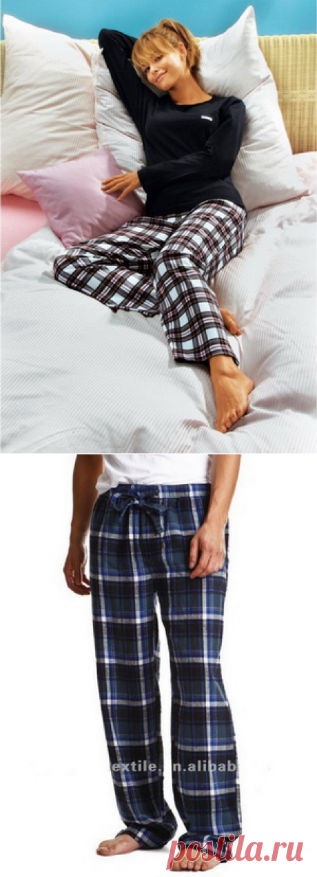 Штаны для сна без выкройки