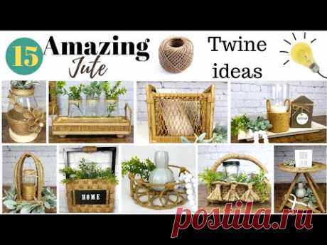15 Amazing Jute Craft Ideas/Jute Twine Craft/Rustic Home Decor