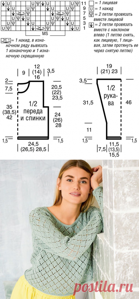 Подборка красивых ажурных джемперов спицами. Ажурные джемперы спицами, схемы и подробное описание. Женский джемпер. | Вязание спицами. Рукоделие. | Яндекс Дзен