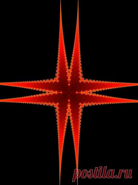 Red Fractal Star  Free Stock Photo HD - Public Domain Pictures