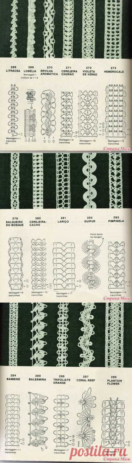 Бретели (схемы) - Все в ажуре... (вязание крючком) - Страна Мам
