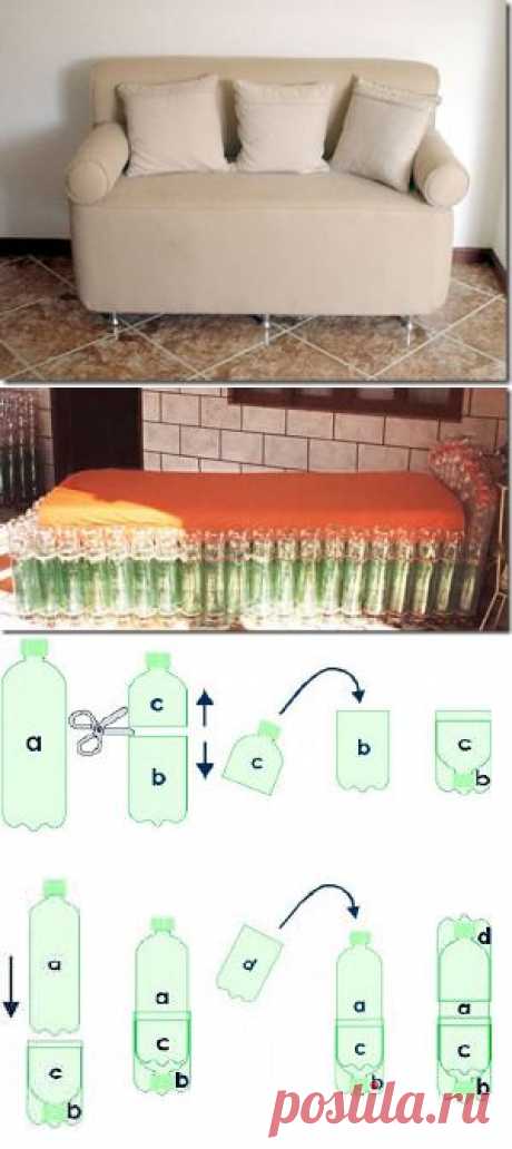 Мебель из пластиковых бутылок.