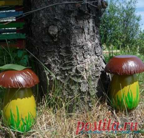 Садовые грибочки из гипса: Группа Обустройство и украшение дачного участка