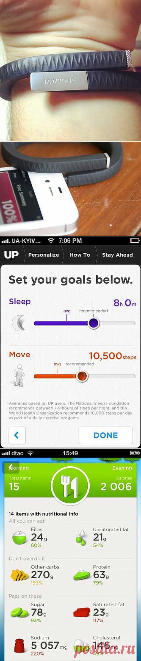 ОБЗОР: Jawbone UP — лучший электронный консультант по здоровому образу жизни | Лайфхакер