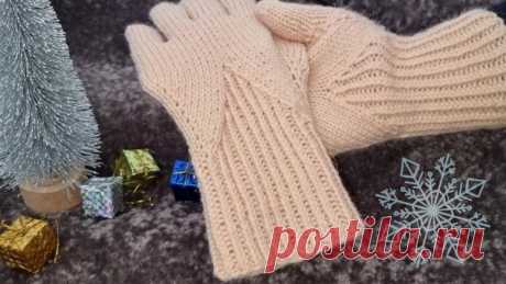Как связать красивые манжеты для перчаток, варежек (Вязание спицами) — Журнал Вдохновение Рукодельницы