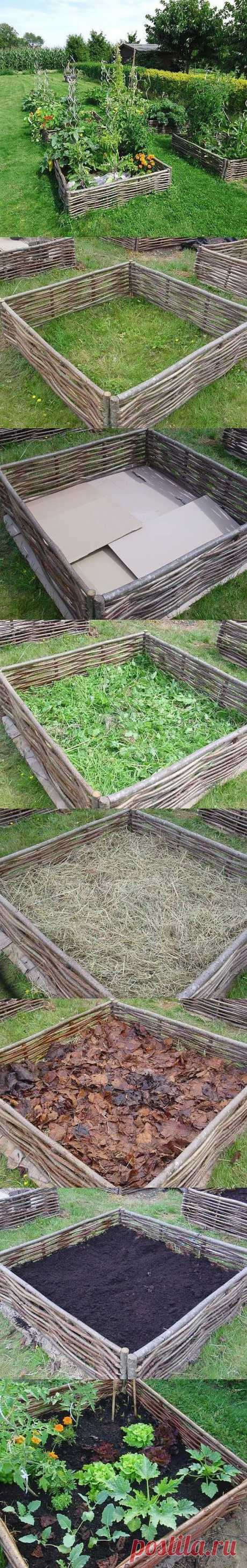 Building a lasagna raised bed garden | Garden and Yard