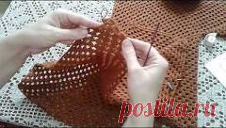 Кардиган из шестиугольников. Часть 1. Основы вязания, пряжа. Knitting women's cardigan. - YouTube