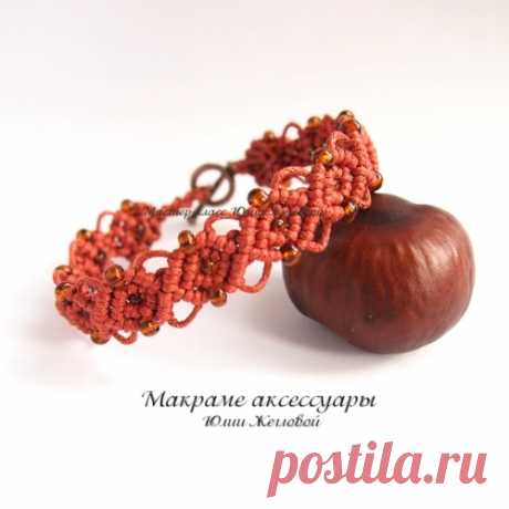 МК макраме Плетем браслет с бисером - Ярмарка Мастеров - ручная работа, handmade