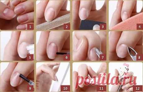 Как сделать ногти +в домашних условиях