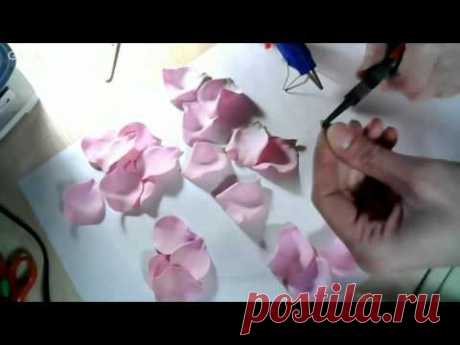 Мастер-Класс "Как изготовить бутонную розу из фоамирана"