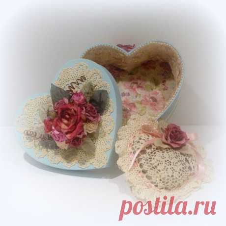 Shabby Chic Box Heart Gift Box Shabby Chic от uniqueboxboutique